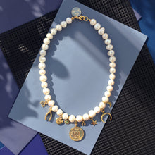 Load image into Gallery viewer, Charm Pearl Necklace