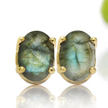 Load image into Gallery viewer, Labradorite Earrings