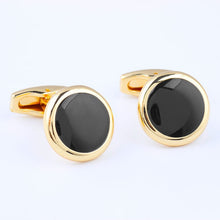 Load image into Gallery viewer, Round Plated Cufflinks
