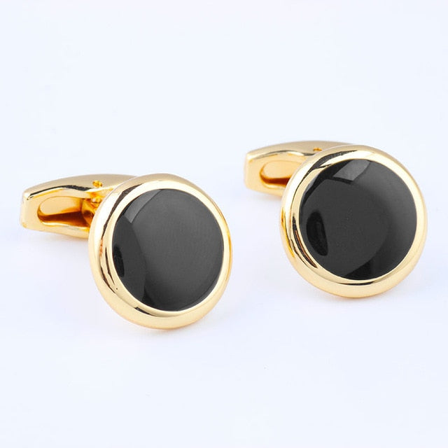 Round Plated Cufflinks