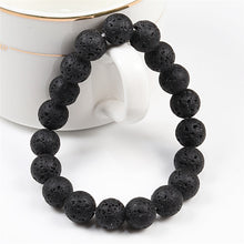 Load image into Gallery viewer, Black Volcanic Stone Bracelet
