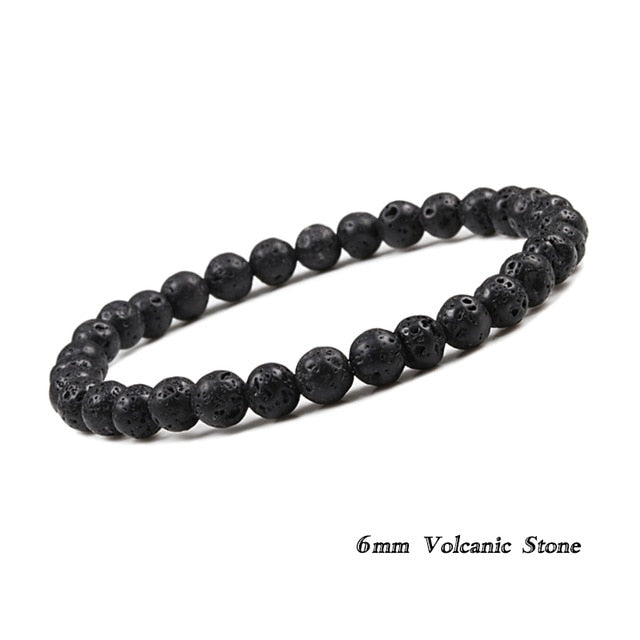 Black Volcanic Stone Bracelet