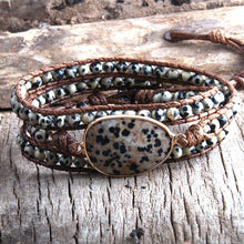 Load image into Gallery viewer, Handmade Natural Stone Boho Bracelet
